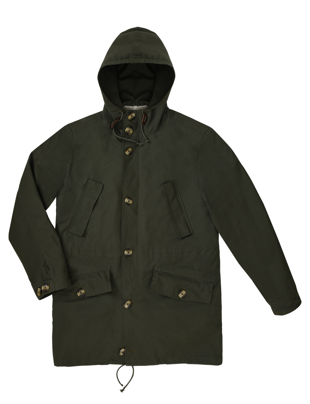 Parka Schaffer en coton Ventile® et laine moutonnée - black navy ou olive -  Cadot