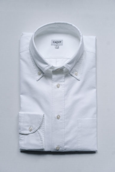 Chemise button-down Oxford - blanc