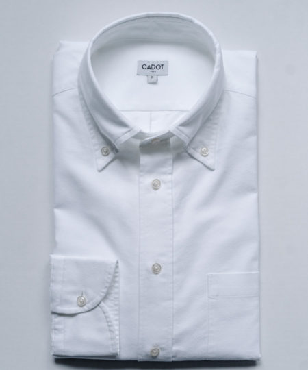 Chemise button-down Oxford - blanc