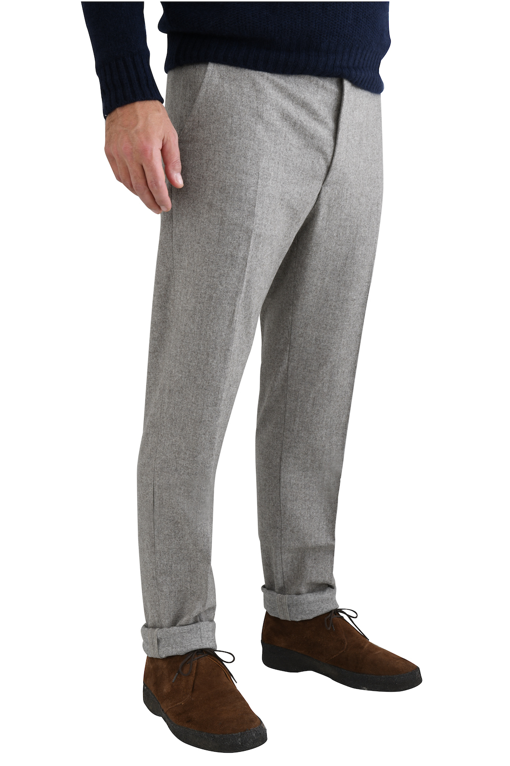 Orwell Pantalon en laine gris clair style d\u00e9contract\u00e9 Mode Pantalons Pantalons en laine 