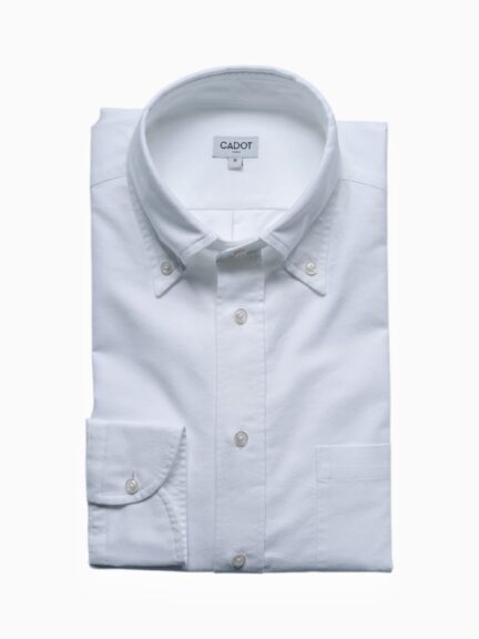 Chemise button-down Oxford - blanc