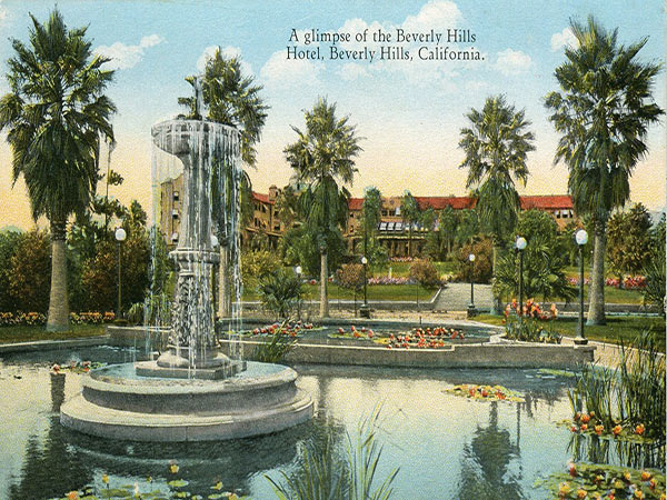 Image vintage du Beverly Hills Hotel