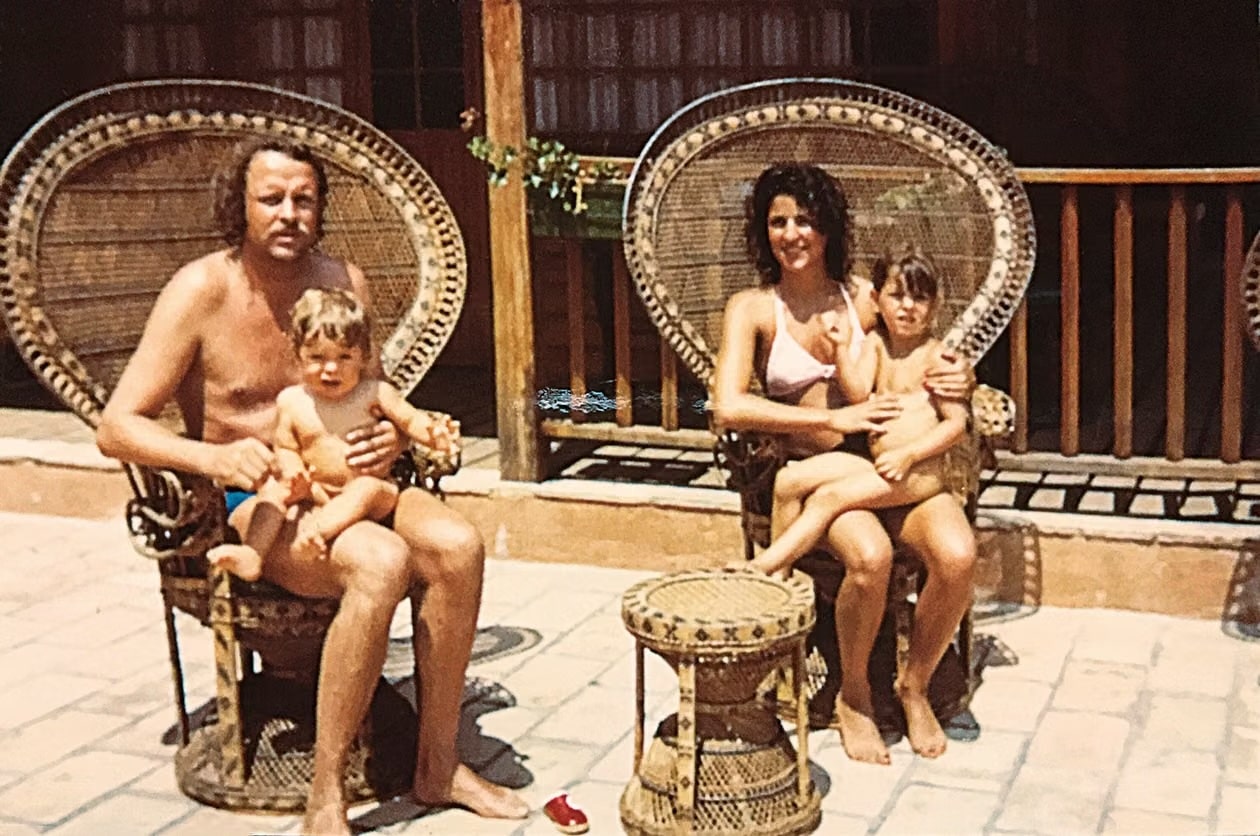 Wolfgang et Shahla Mauch en famille à l’Épi Plage dans les années 1970