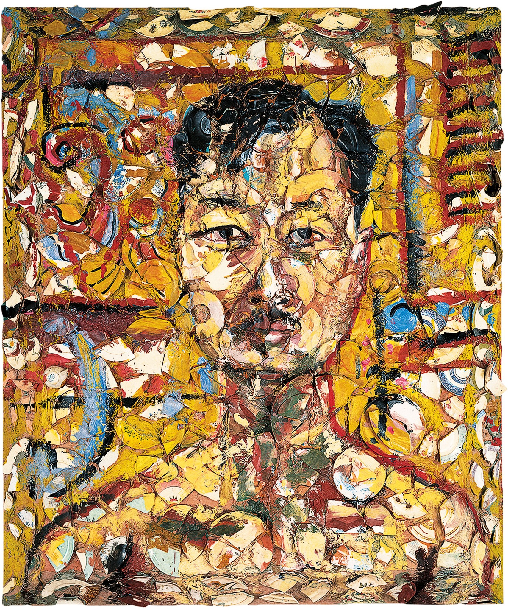 Autoportrait peint de Michael Chow, également connu sous le nom M.